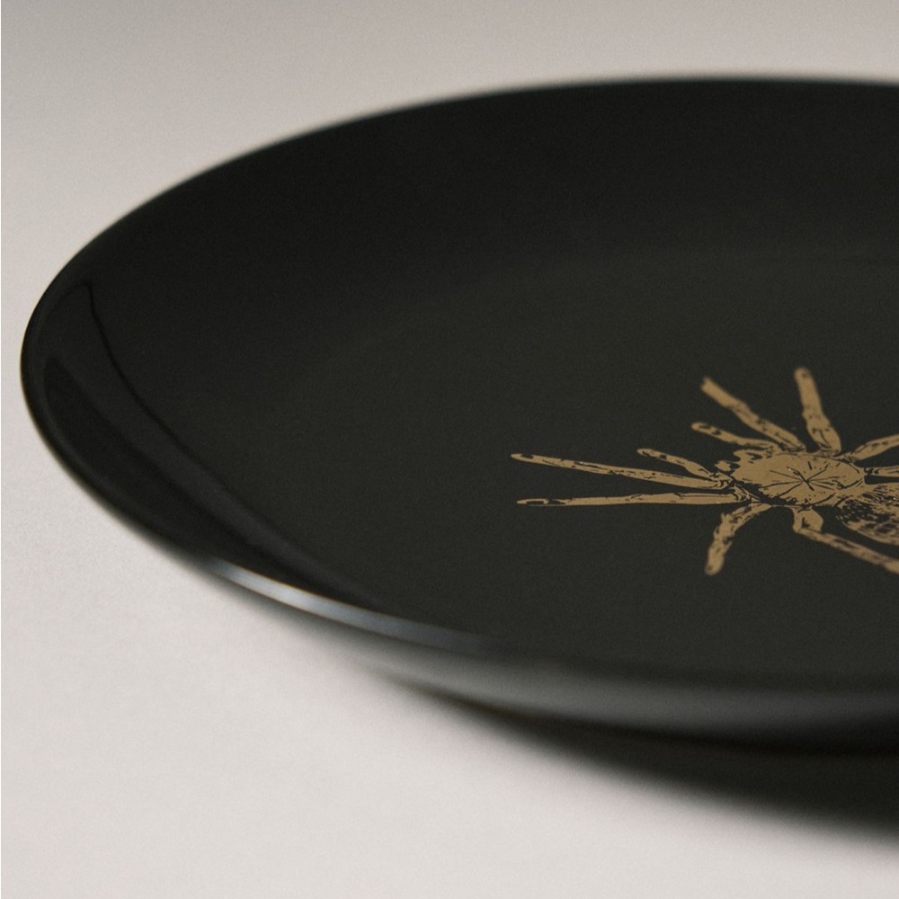 Anthropologie Catherine Martin Midnight Creatures Stoneware Dessert Plate | NWT - Picture 2 of 5
